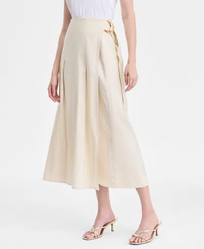 Inc International Concepts Women's Linen-blend Maxi Skirt, Exclusively At Macy's