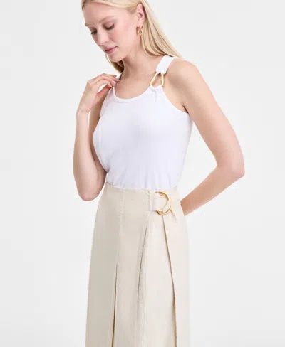 Inc International Concepts Women's Linen-blend Maxi Skirt, Exclusively At Macy's