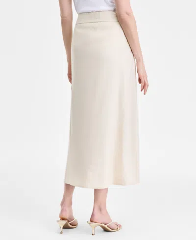 Inc International Concepts Women's Linen-blend Maxi Skirt, Exclusively At Macy's