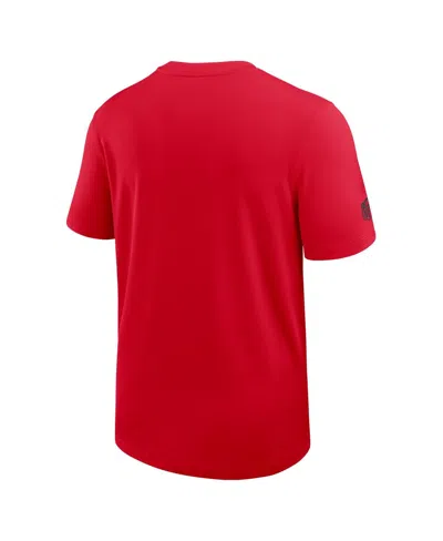 Nike Red Houston Texans Sideline Uv Performance Coach Shirt In Red