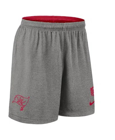Nike Men's Red Tampa Bay Buccaneers Sideline Reversible Performance Shorts In Brown
