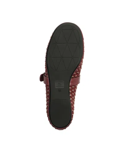 Schutz Women's Eiza Shine Studded Suede Buckle Flats