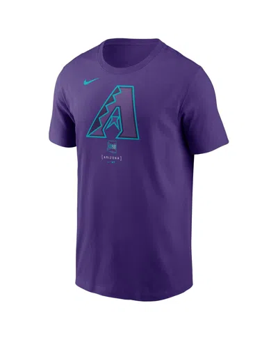 Nike Arizona Diamondbacks City Connect Large Logo  Men's Mlb T-shirt In Purple