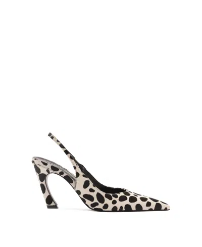 Schutz Lexi Wild Genuine Calf Hair Slingback Pointed Toe Pump