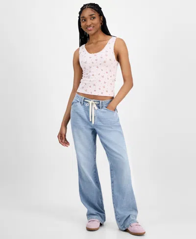 Celebrity Pink Juniors' Drawstring Bootcut Jeans