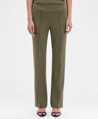 Jones New York Pintuck Pull-on Straight Leg Pants