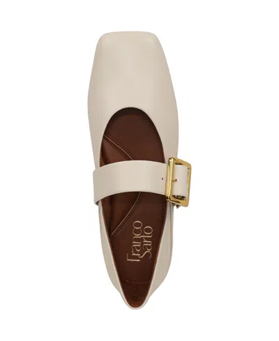 Franco Sarto Oakes Square Toe Flat In Neutral