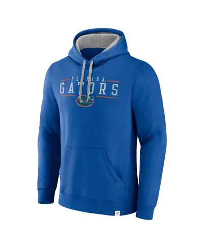 Fanatics Men's Royal Florida Gators Second Wind Distressed Pullover Hoodie In Blue