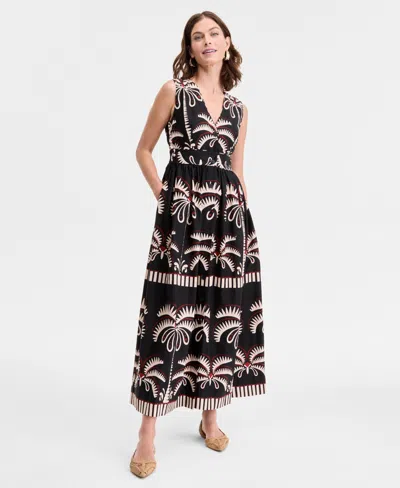 Inc International Concepts Women's Printed Button-up Maxi Dress, Exclusively At Macy's