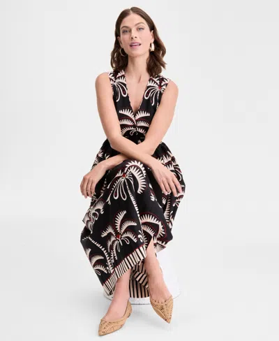 Inc International Concepts Women's Printed Button-up Maxi Dress, Exclusively At Macy's