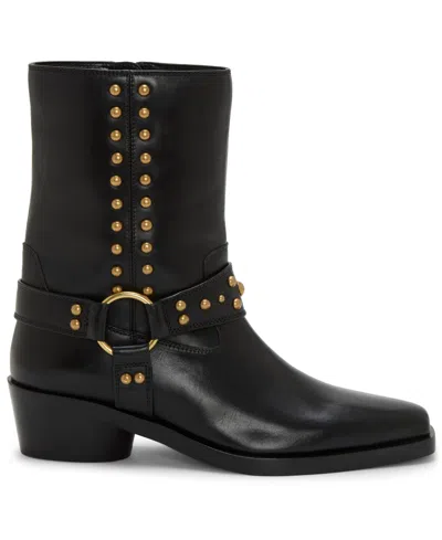 Vince Camuto Women's Roista Studded Western Moto Booties In Brown