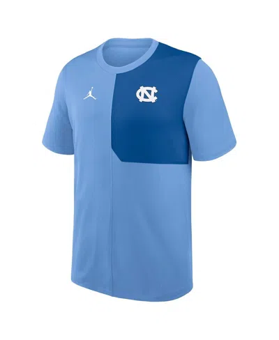 Jordan Men's North Carolina Sideline Coach  Brand Dri-fit College Top In Blue
