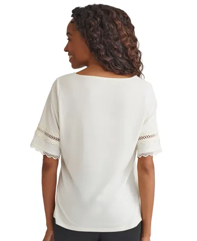 Jones New York Womens Round Neck Slouchy Blouse Xs Pxl In Neutral