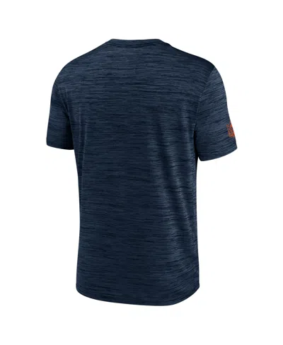 Nike Men's Navy Chicago Bears Sideline Velocity Performance T-shirt In Blue