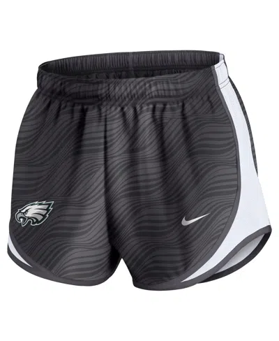 Nike Women's Anthracite Philadelphia Eagles Tempo Performance Shorts