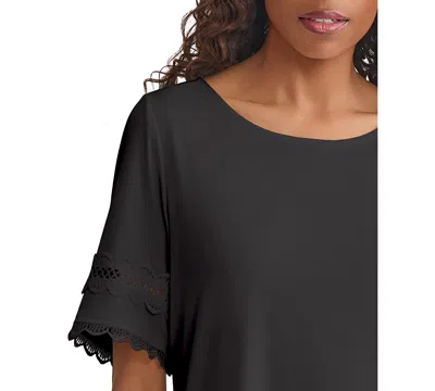 Jones New York Embroidered Sleeve Top