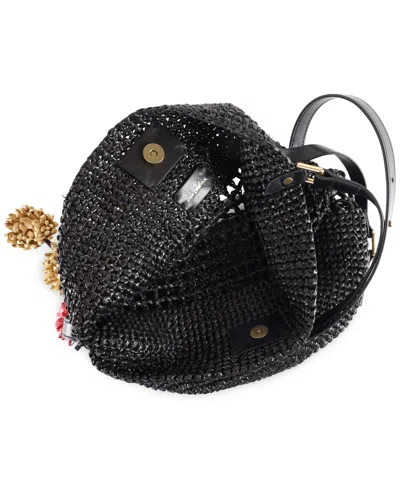 Sam Edelman Marcie Open Weave Raffia Bucket Bag