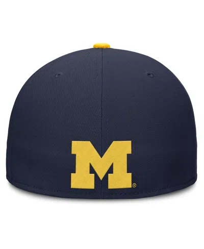 Jordan Men's Navy Michigan Wolverines True Primetime Performance Fitted Hat