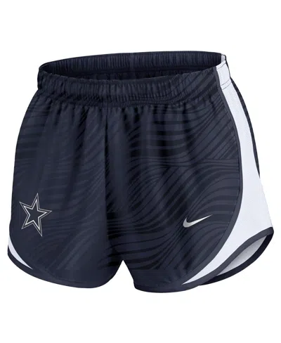 Nike Women's Navy Dallas Cowboys Tempo Performance Shorts
