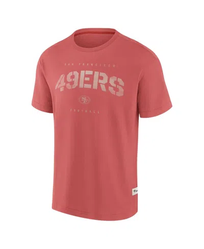 Fanatics Men's Red San Francisco 49ers Elements Weathered Tonal Future Ground T-shirt