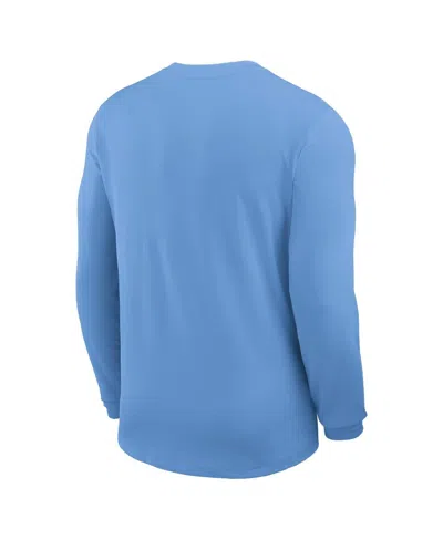 Jordan Men's North Carolina Sideline Coach  Brand Dri-fit College Long-sleeve Top In Blue