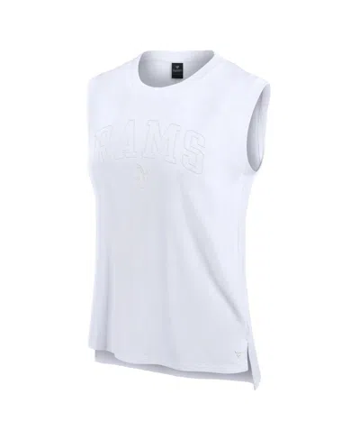 Fanatics Women's White Buffalo Bills Studio Gym Tank Top