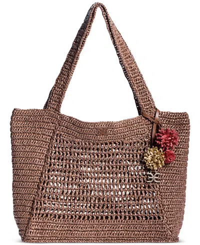 Sam Edelman Marcie Open Weave Raffia Tote