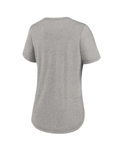 Nike Women's Heather Gray Green Bay Packers Team Shout-out Tri-blend T-shirt