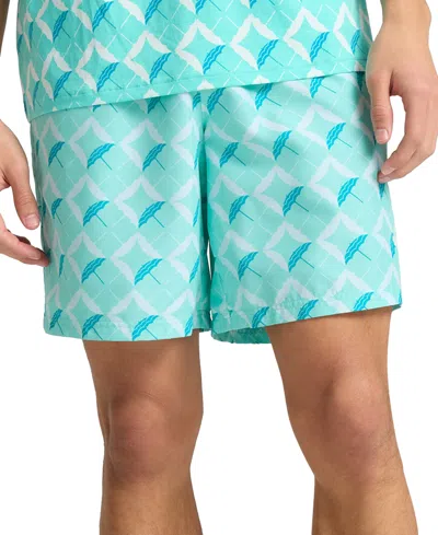 Puma Men's Resort Umbrella-graphic Shorts In Blue