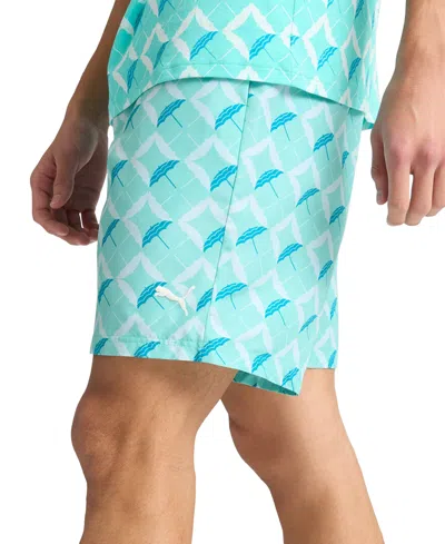 Puma Men's Resort Umbrella-graphic Shorts In Blue