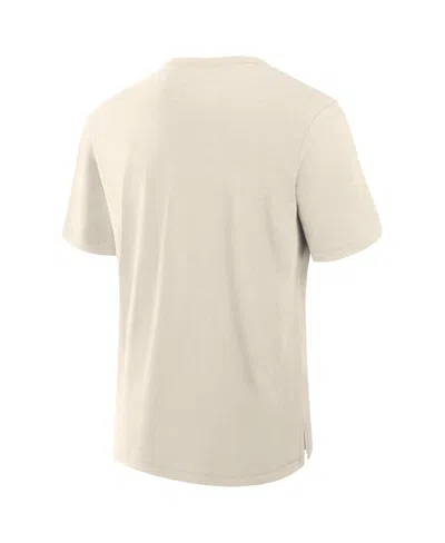 Fanatics Men's Cream Las Vegas Raiders Slub T-shirt In White