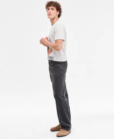 Sun + Stone Men's Nuit Black Baggy Jeans, Exclusively At Macy's In Black