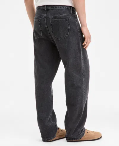 Sun + Stone Men's Nuit Black Baggy Jeans, Exclusively At Macy's In Black