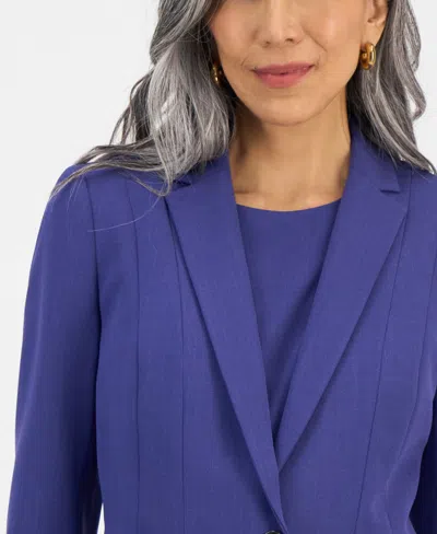Kasper Women's Seamed One-button Blazer, Regular & Petite