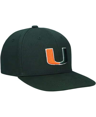 Top Of The World Big Boys And Girls Green Miami Hurricanes Victory Stretch-snap Adjustable Hat In Black