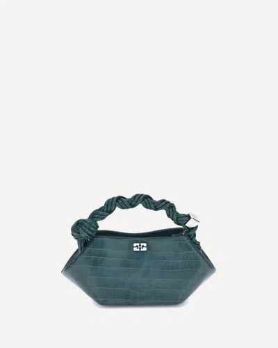 Ganni Women Bou Mini Crocodile Patent Leather Handbag