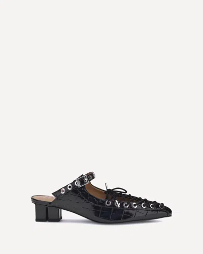 Ganni Oleatex Laced Mules