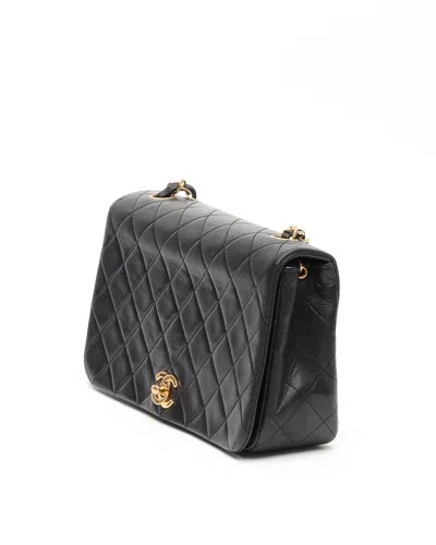 Pre-owned Chanel Classic Full Flap Bag In Black