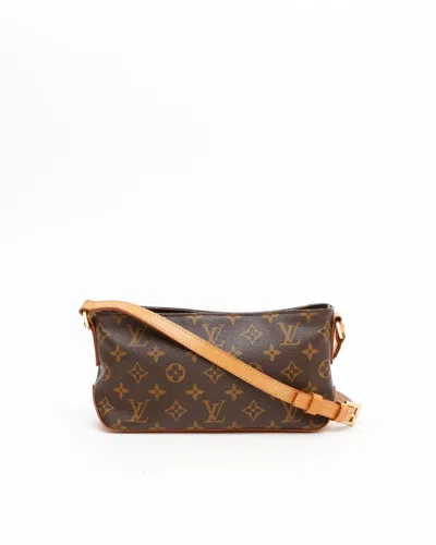 Pre-owned Louis Vuitton Monogram Trotteur Crossbody Bag In Brown