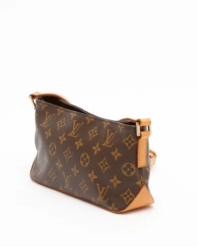Pre-owned Louis Vuitton Monogram Trotteur Crossbody Bag In Brown