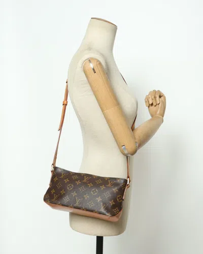 Pre-owned Louis Vuitton Monogram Trotteur Crossbody Bag In Brown