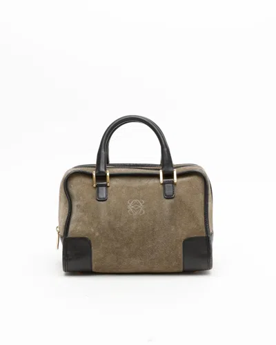 Loewe Amazona Suede Handbag
