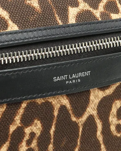 Saint Laurent Leopard City Backpack