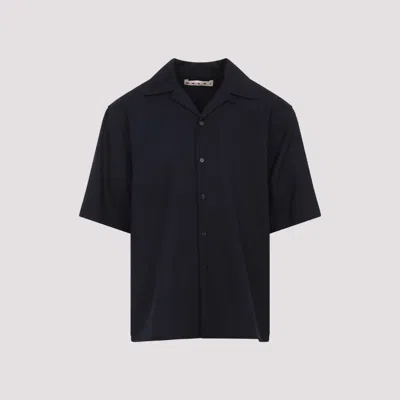 Marni Pocketed Short Sleeve Shirt With Spread Collar