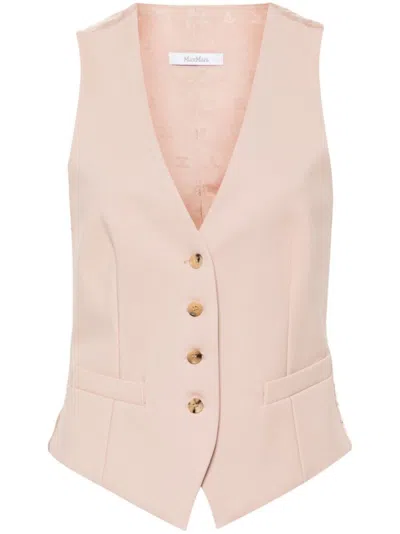 Max Mara Peach Sleeveless Waistcoat