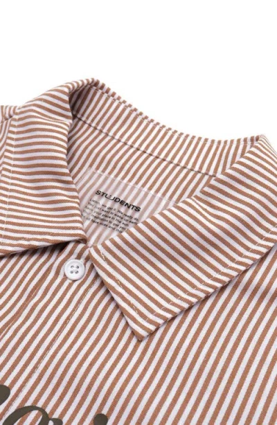 Students Reymon Stripe Short Sleeve Button-up Shirt