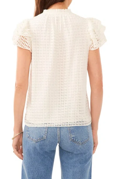1.state Lace Flutter Sleeve Top