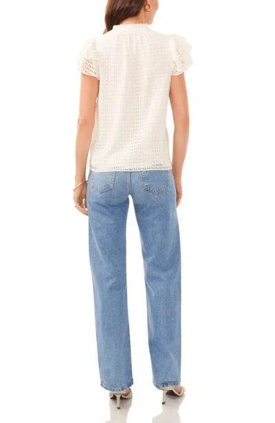 1.state Lace Flutter Sleeve Top
