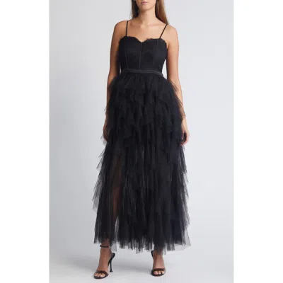 Chelsea28 Corset Lace & Tulle Gown
