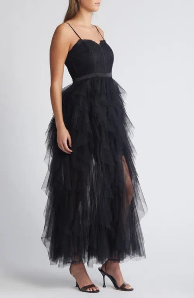 Chelsea28 Corset Lace & Tulle Gown